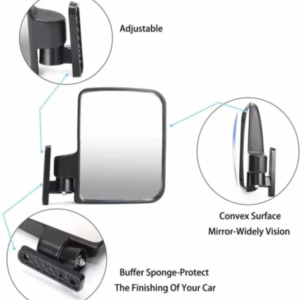 Folding Golf Cart Side Mirrors – Pair – view 5