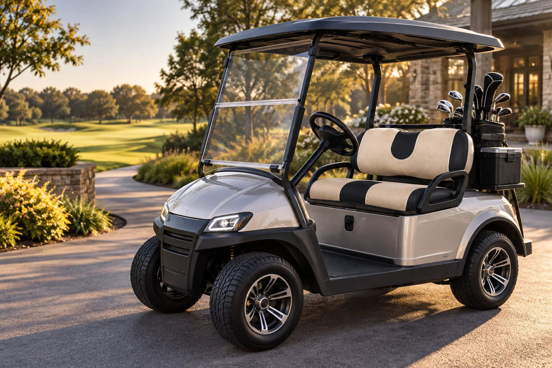 Golf cart for battery maintenance and voltage testing guide