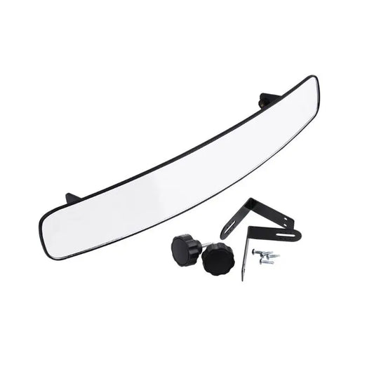 Panoramic rear view mirror face with mounting brackets, adjustment knobs and screws - Fairway Fort™