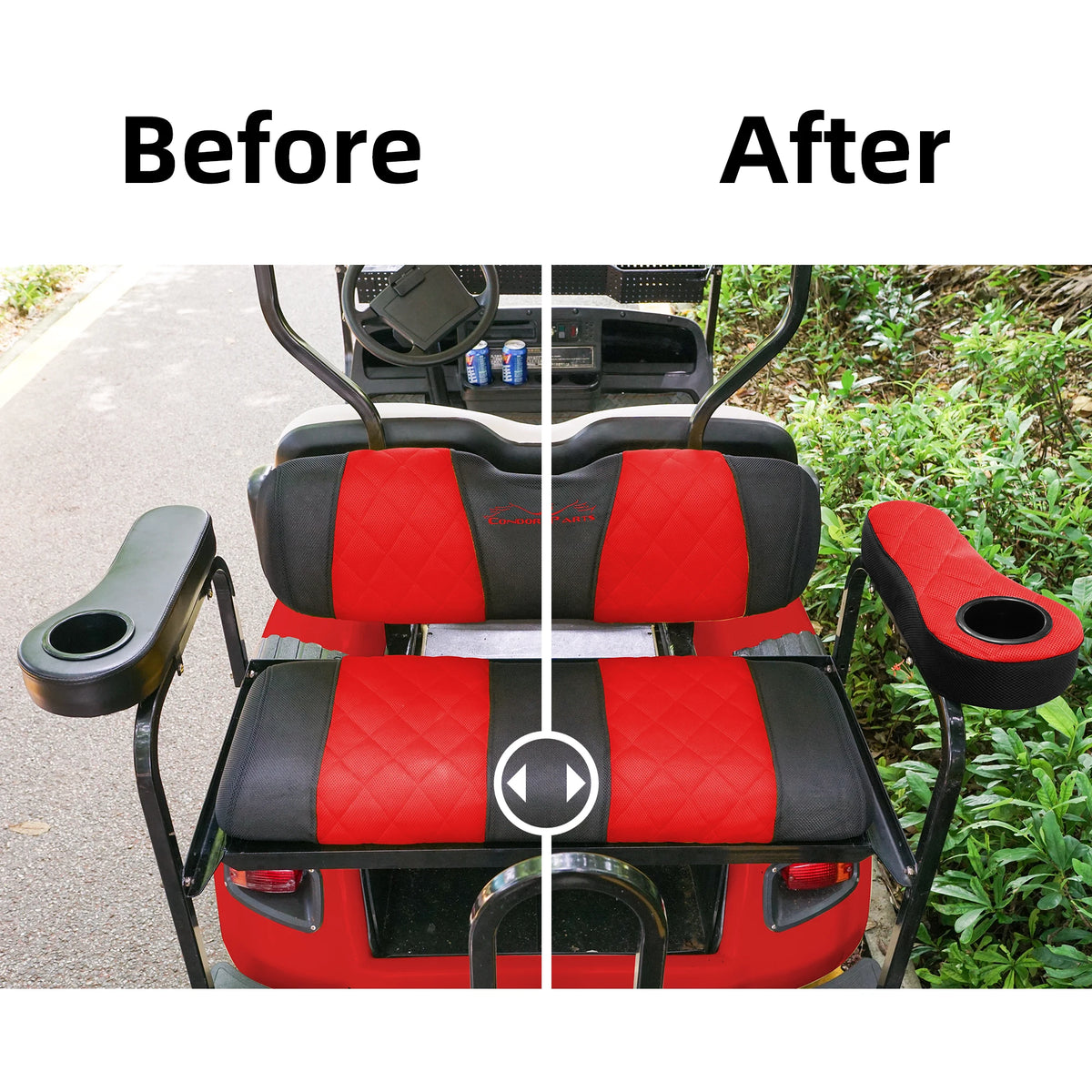 Breathable Golf Cart Armrest Covers – Pair – view 13