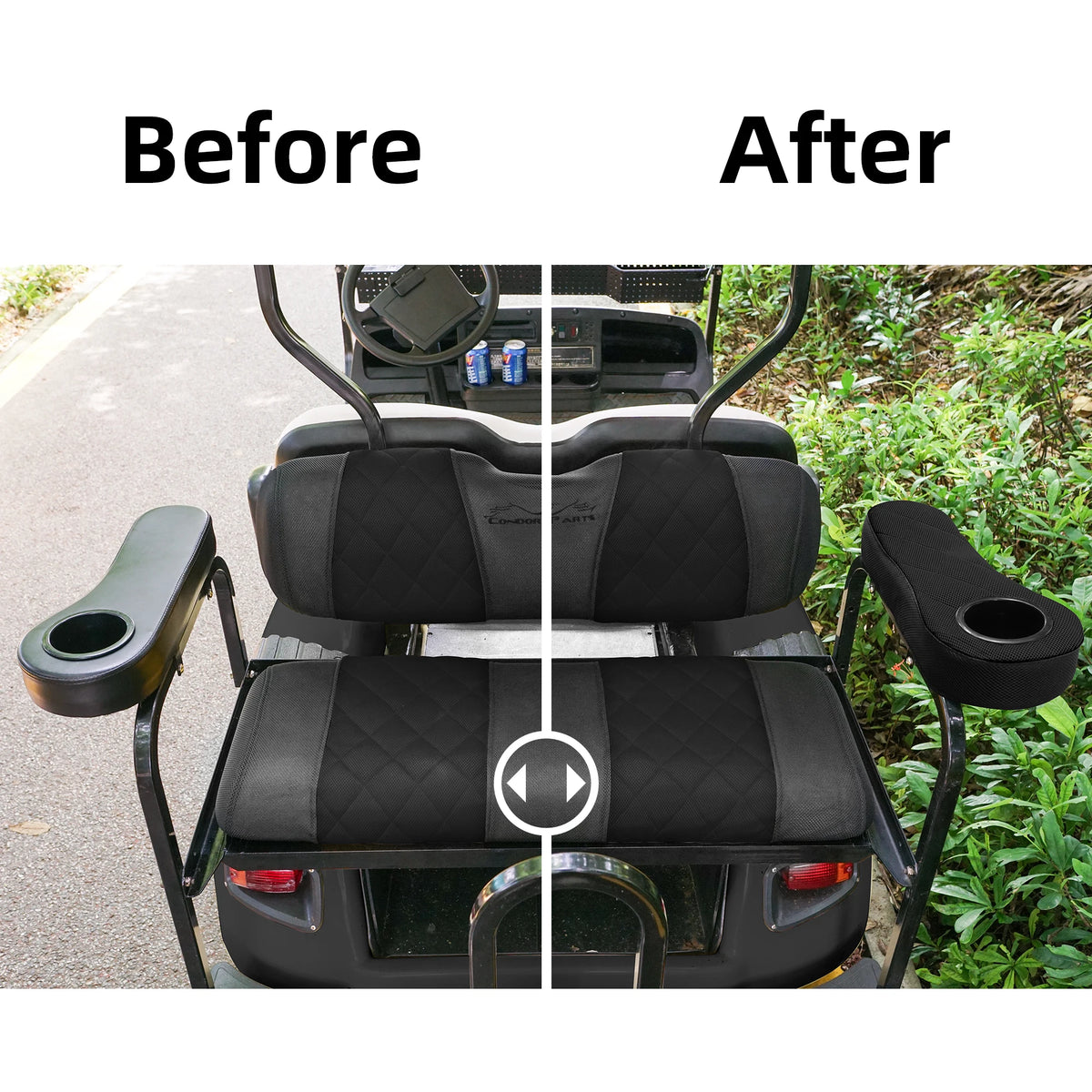 Breathable Golf Cart Armrest Covers – Pair – view 11 - Fairway Fort™