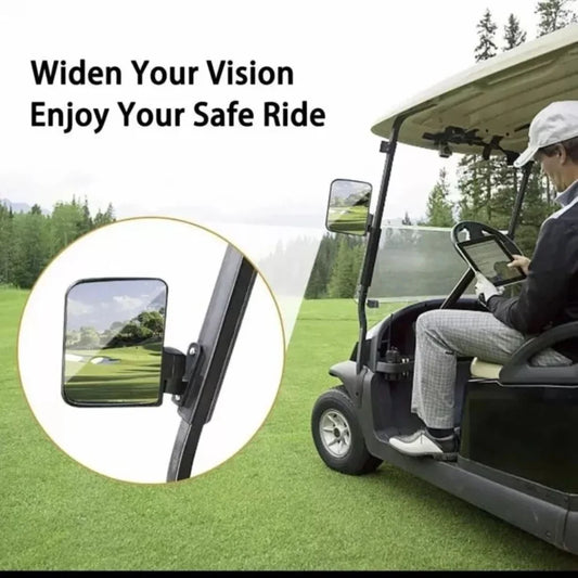 Folding Golf Cart Side Mirrors – Pair – view 2 Alternate View - Fairway Fort™