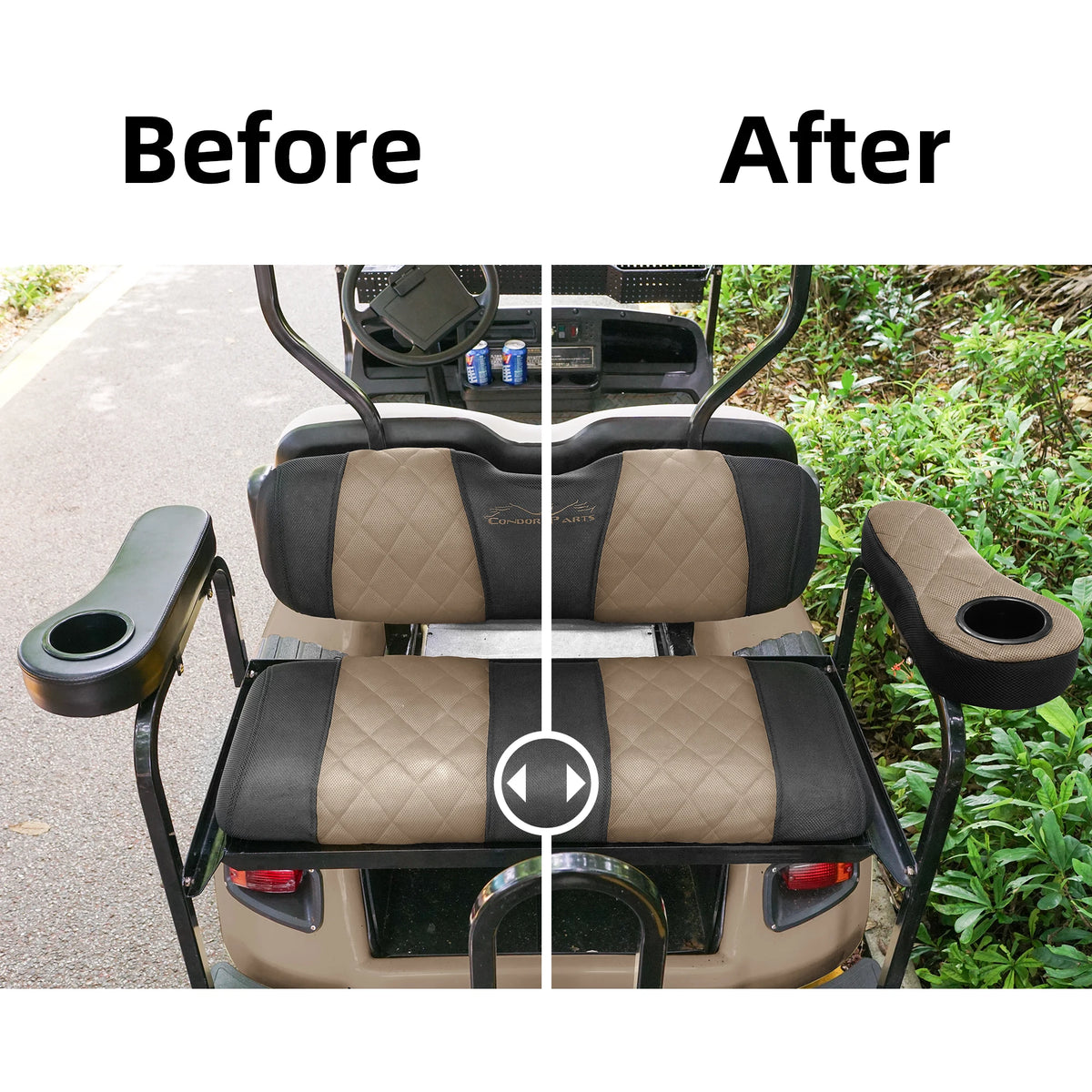 Breathable Golf Cart Armrest Covers – Pair – view 8