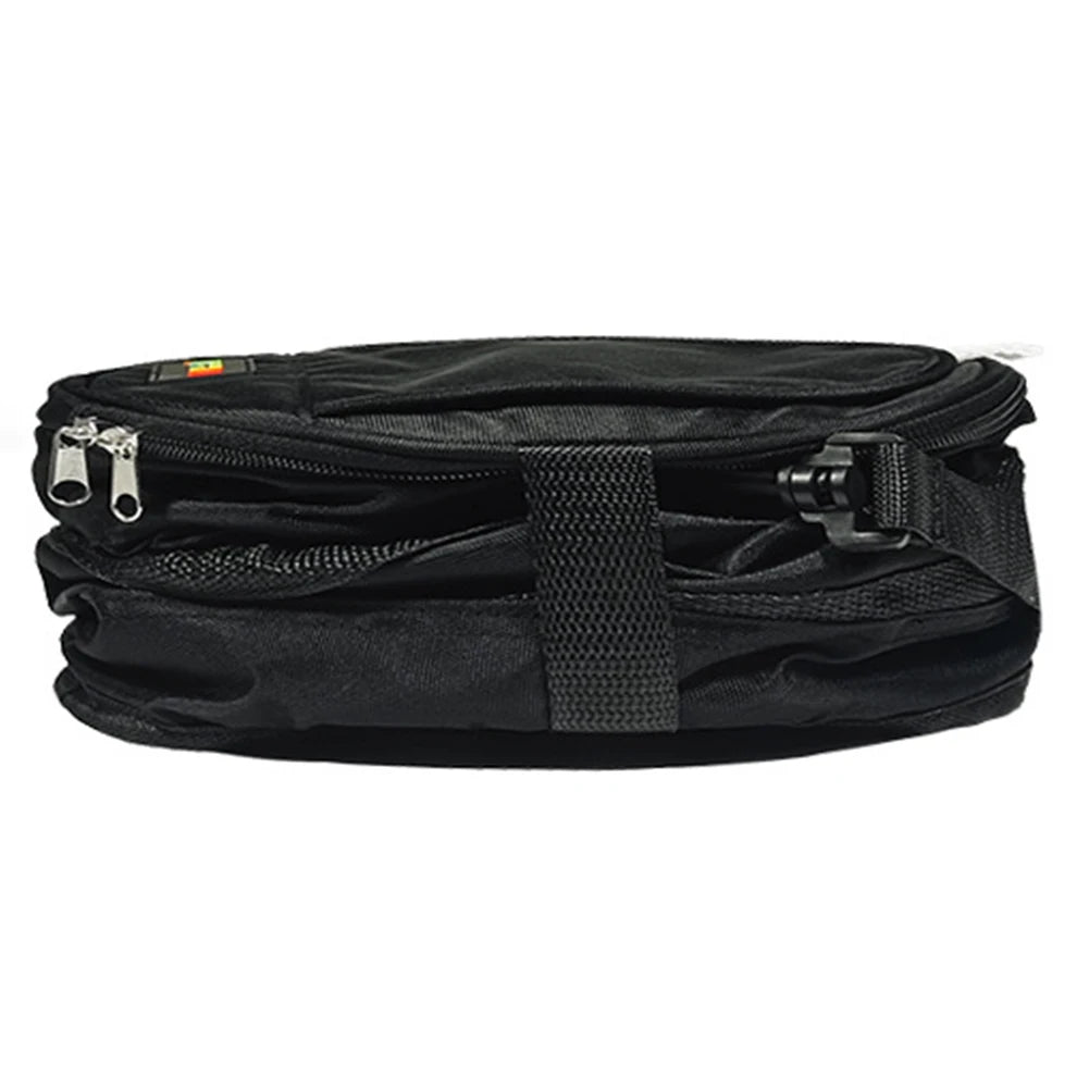 Black cooler bag folded flat for storage - Fairway Fort™