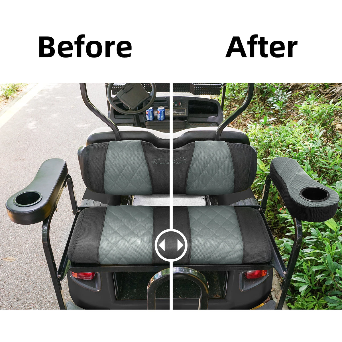 Breathable Golf Cart Armrest Covers – Pair – view 7