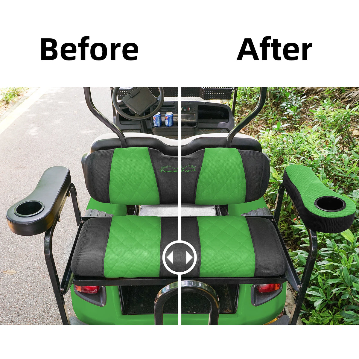 Breathable Golf Cart Armrest Covers – Pair – view 12 - Fairway Fort™