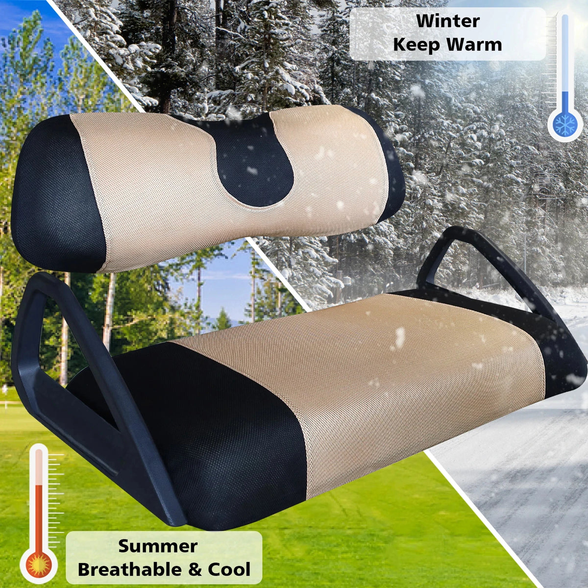 3D Breathable Golf Cart Seat Covers – view 3