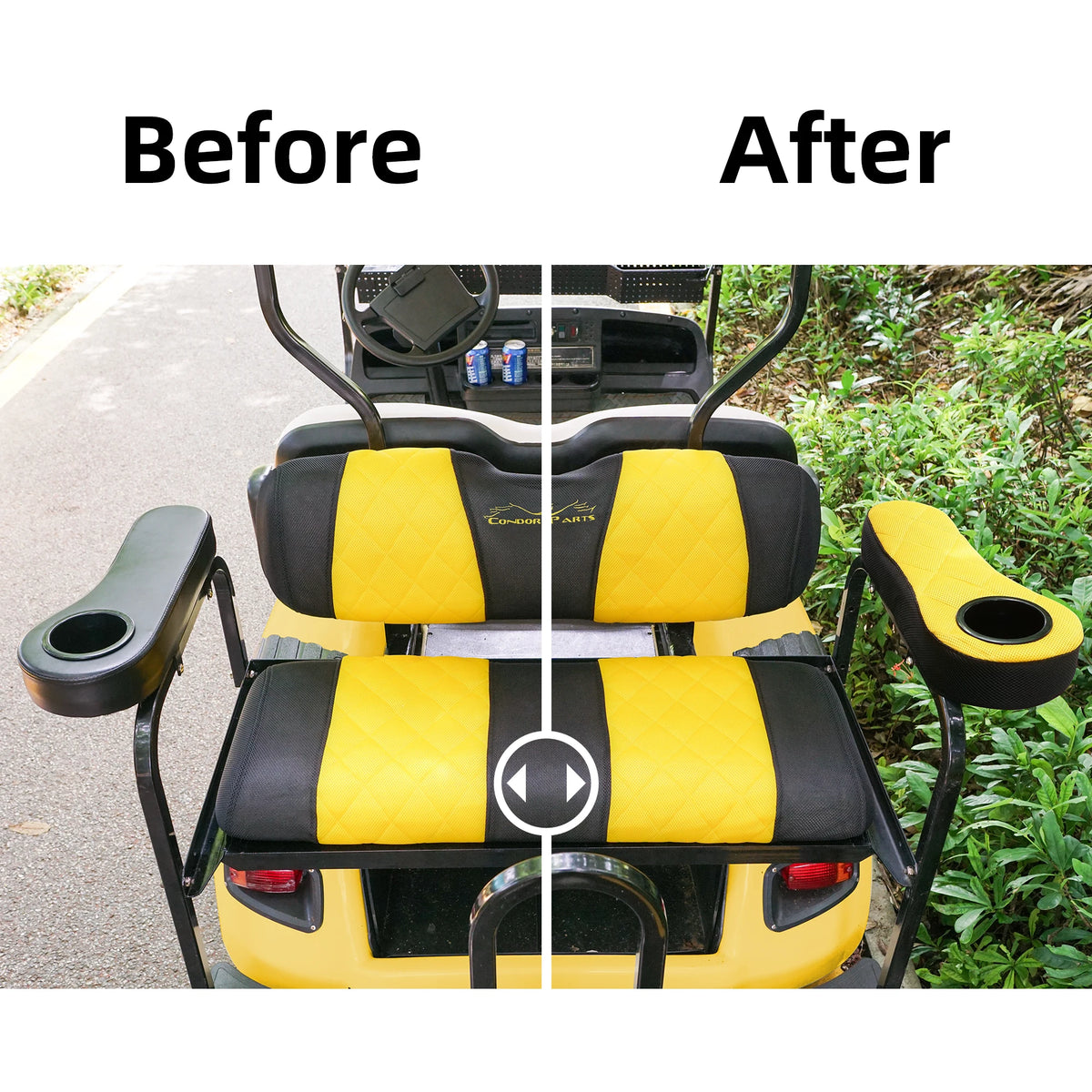 Breathable Golf Cart Armrest Covers – Pair – view 6