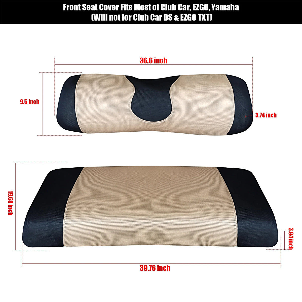 3D Breathable Golf Cart Seat Covers – view 4