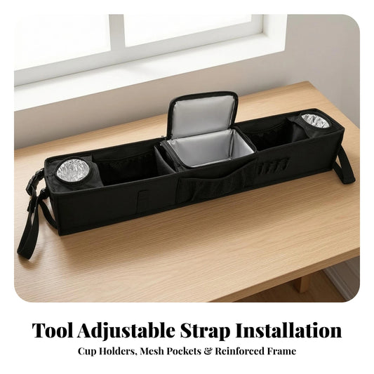 Golf Cart Storage Caddy with Insulated Cup Holders - Fairway Fort™